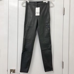 *NWT* Zara Faux Leather Leggings